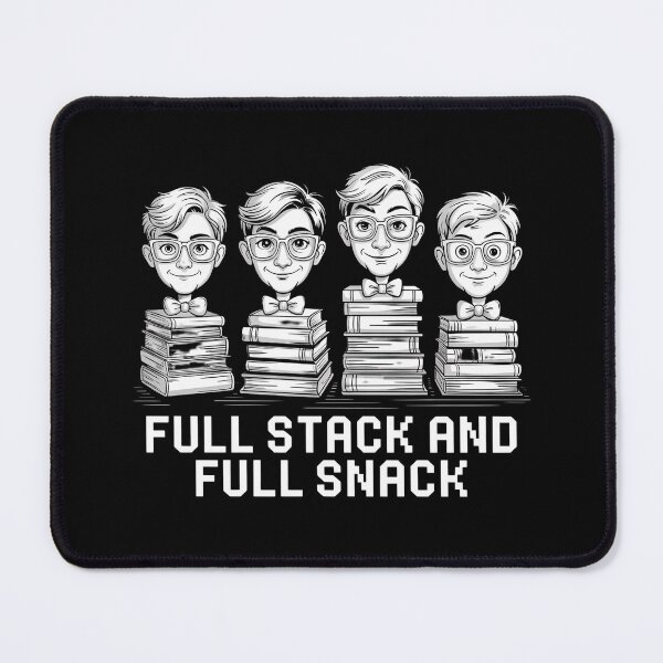 Item preview, Full Stack and Full Snack Funny Programmer Geek Humor designed and sold by Taans-Creation.