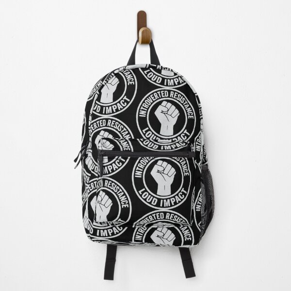 Item preview, Introvert Introverted But Will Fight Racists Loud Impact designed and sold by Amanda's Factory.