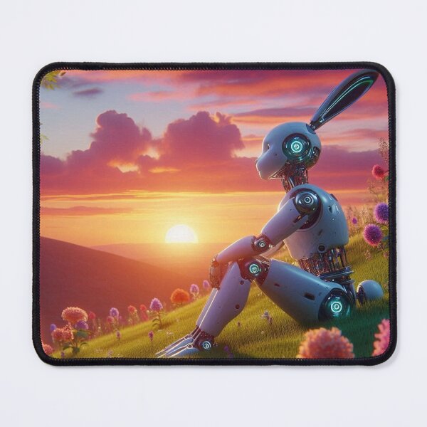 Item preview, Sunset and Robotic Bunny designed and sold by Dogandesighn.