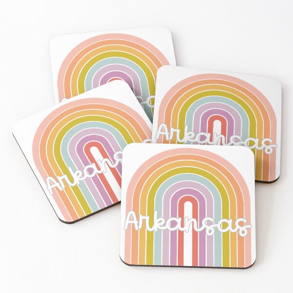 Item preview, Pastel Retro Rainbow Arkansas designed and sold by Spike The Punch Design Co..