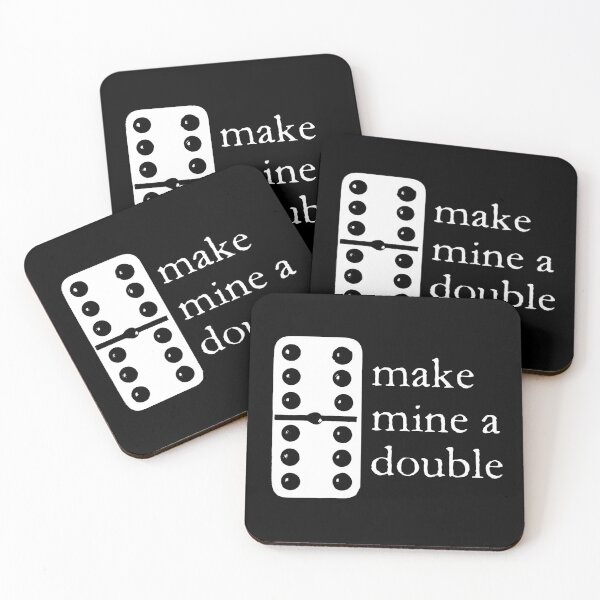 Item preview, Make mine a double (dominoes) designed and sold by bravoalpha.