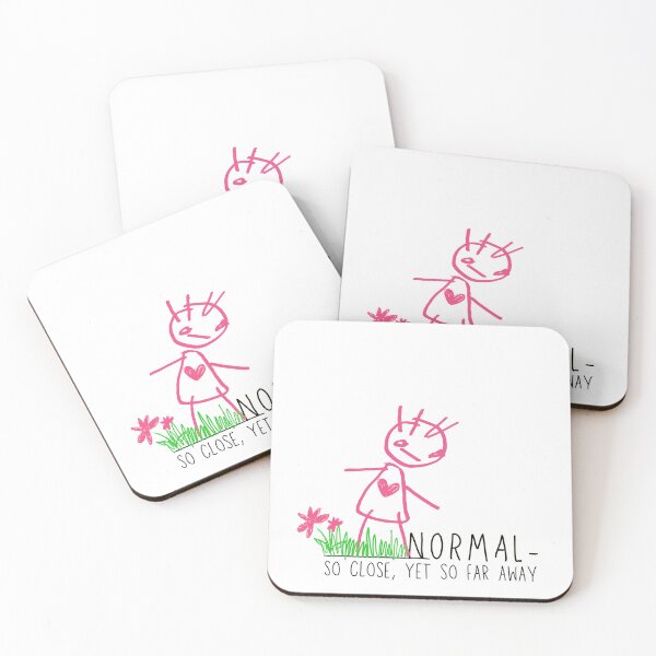 Item preview, "Normal - So Close, Yet So Far Away" - Scribble Girl - Transparent designed and sold by RisenAgain - Quantum BrainGlitch | Designs.