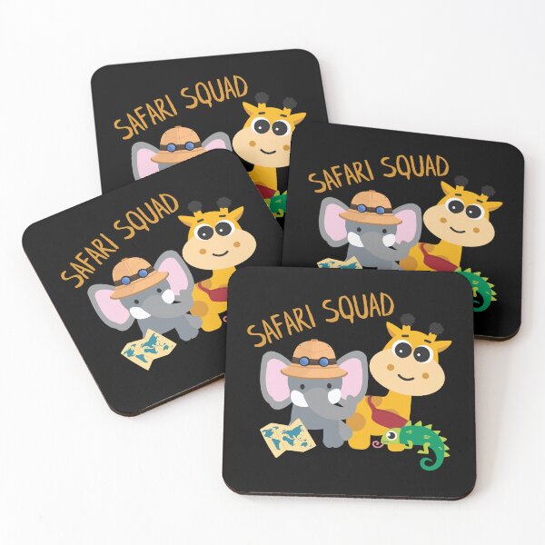 Item preview, Safari squad. Elephant Giraffe and Chameleon. designed and sold by designsbyaneta.