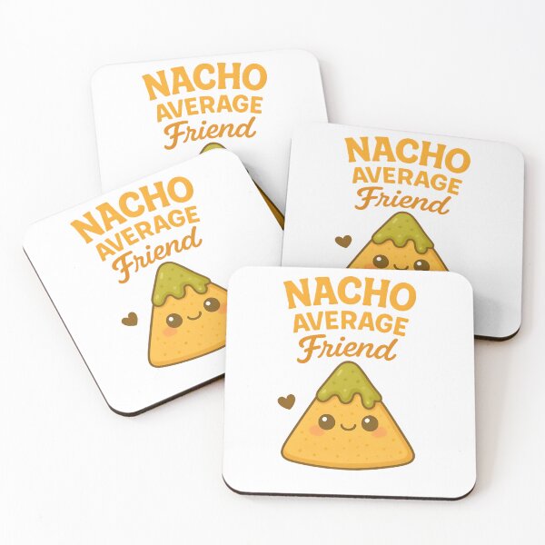 Item preview, Nacho Average Friend – Cute Kawaii Chibi Food Pun Shirt / Sticker / Print designed and sold by Snackwear Apparel.