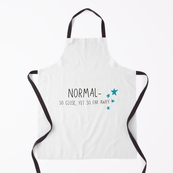 Item preview, "Normal - So Close, Yet So Far Away." Blue Stars, Black Letters/White Outline designed and sold by RisenAgain - Quantum BrainGlitch | Designs.