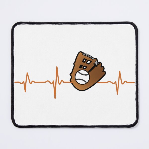 Item preview, Baseball Glove and Ball Heartbeat ECG Wave designed and sold by Shiraufa.