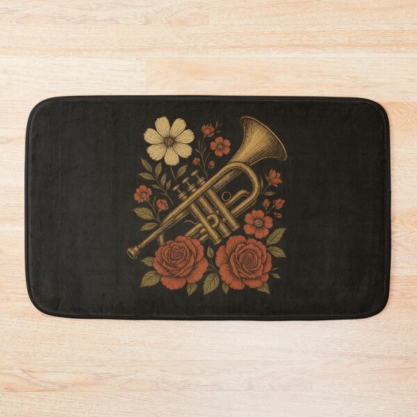 Item preview, Trumpet among rustic flowers designed and sold by Meandmyshop.