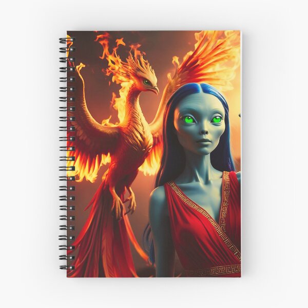 Item preview, Alien Selfie with a Phoenix designed and sold by StaggDevon.