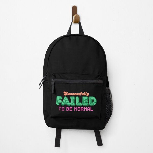 Item preview, "Successfully Failed To Be Normal" - Fancy Retro Style designed and sold by RisenAgain - Quantum BrainGlitch | Designs.