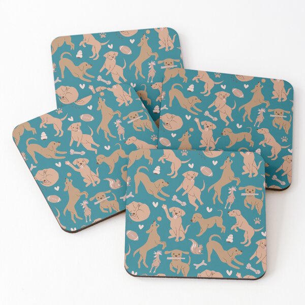 Item preview, Playful Puppy in Turquoise designed and sold by namibear.