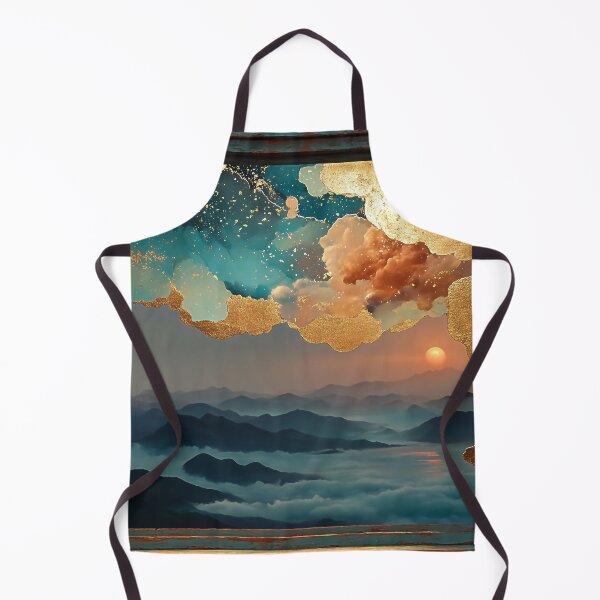 Item preview, Cosmic Mountain Window – Dreamcore Horizon in Gold designed and sold by SteadyRolling.