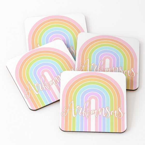 Item preview, Pastel Retro Rainbow Arkansas designed and sold by Spike The Punch Design Co..