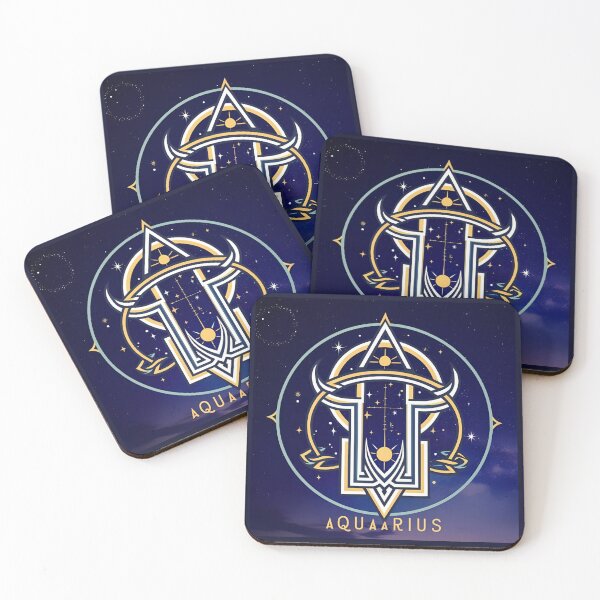 Item preview, Zodiacal Pattern - Aquarius designed and sold by PatronesKawai.