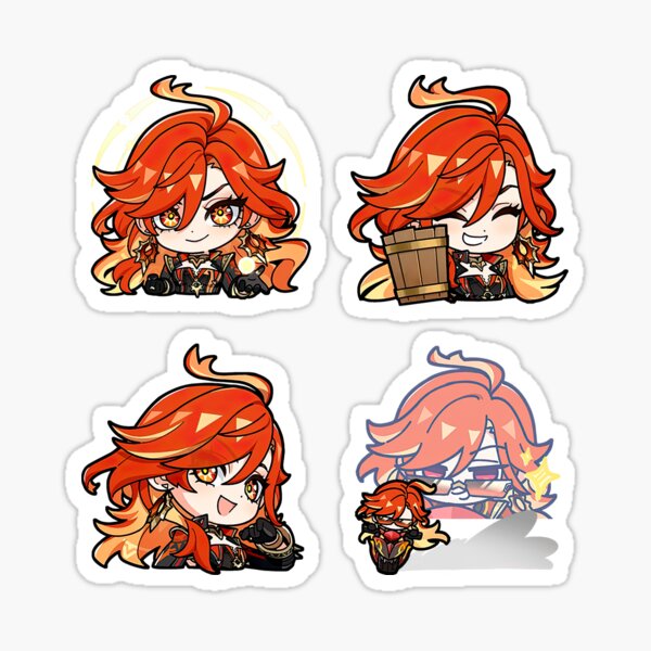 Item preview, Mavuika Sticker Set Genshin Impact designed and sold by Astral Drop.