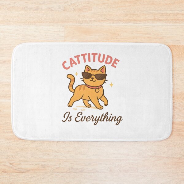 Item preview, Cattitude Is Everything – Funny Diva Cat Shirt with Sass designed and sold by Wildistry.