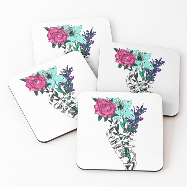 Item preview, No Background Beauty, Skeleton Hand and Flowers  designed and sold by hrfyan.