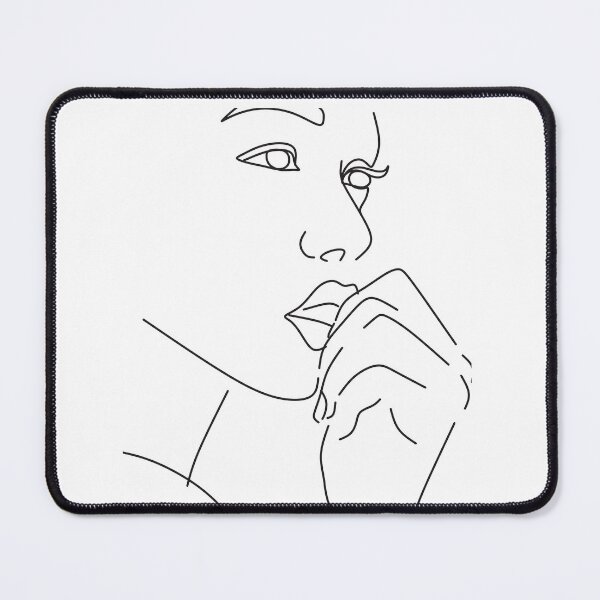 Item preview, Minimalist Vogue-Inspired Girl Outline Aesthetic Design designed and sold by TropicalTrails.