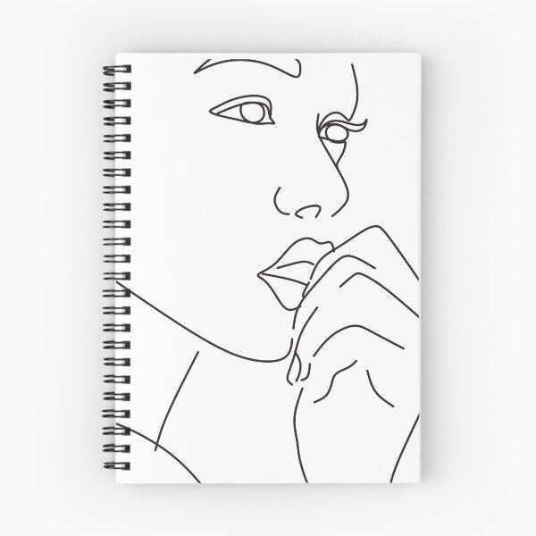 Item preview, Minimalist Vogue-Inspired Girl Outline Aesthetic Design designed and sold by TropicalTrails.