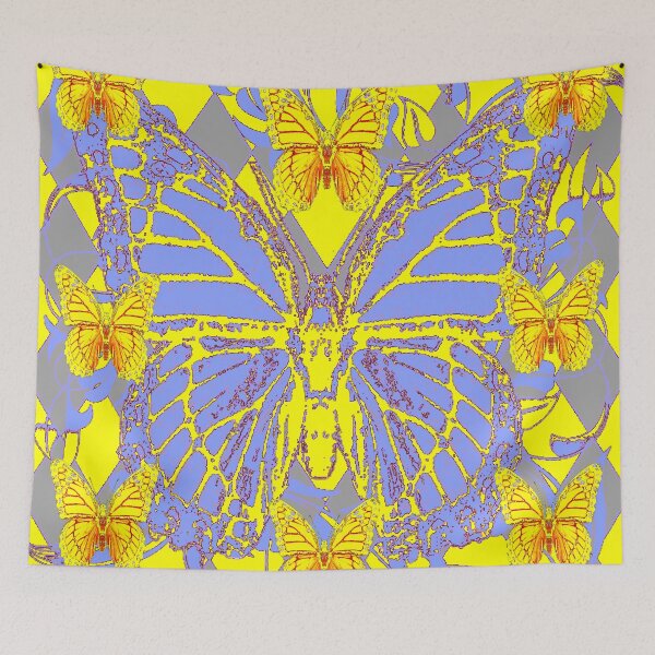 Item preview, LILAC BUTTERFLY & YELLOW MONARCHS PATTERN designed and sold by sharlesart.
