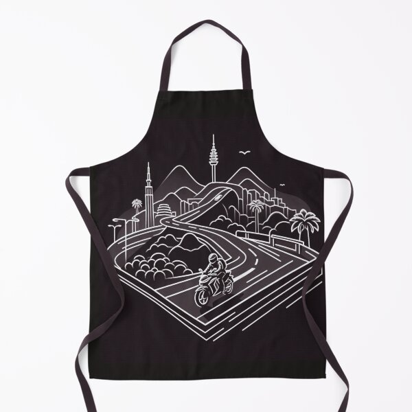 Item preview, Biker's Journey Through Lampung – AI Vector Art of Urban Adventure for Touring Lovers and Cityscape Enthusiasts designed and sold by knalpot-design.