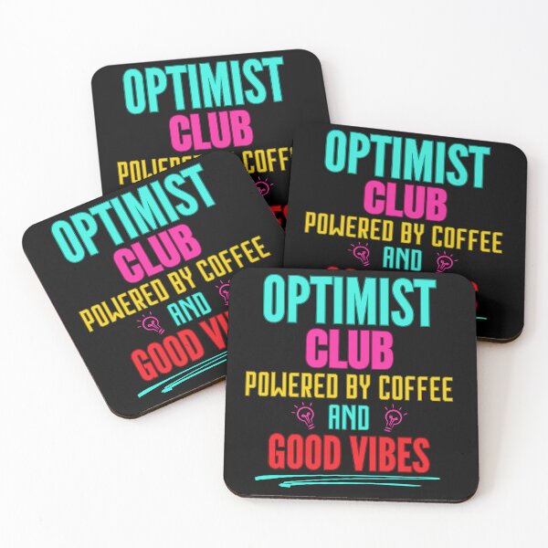 Item preview, Optimist Club Powered By Coffee And Good Vibes designed and sold by I-wanna-T-shirt.