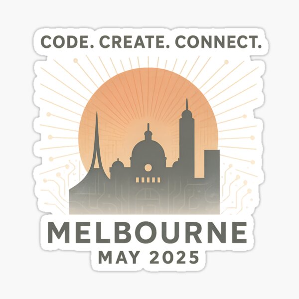 Item preview, Melbourne Hackathon 2025 LG  designed and sold by Redbubble Merch Store.