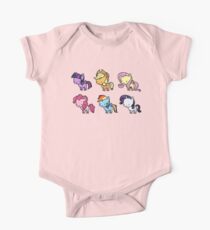 MLP Mane6 chibi One Piece - Short Sleeve