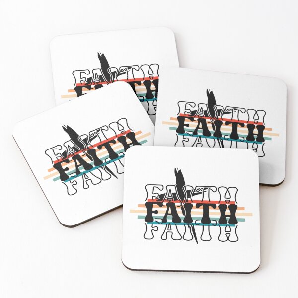 Item preview, Retro Sunset FAITH – Vintage Christian Tropical Design designed and sold by Christian1iving.