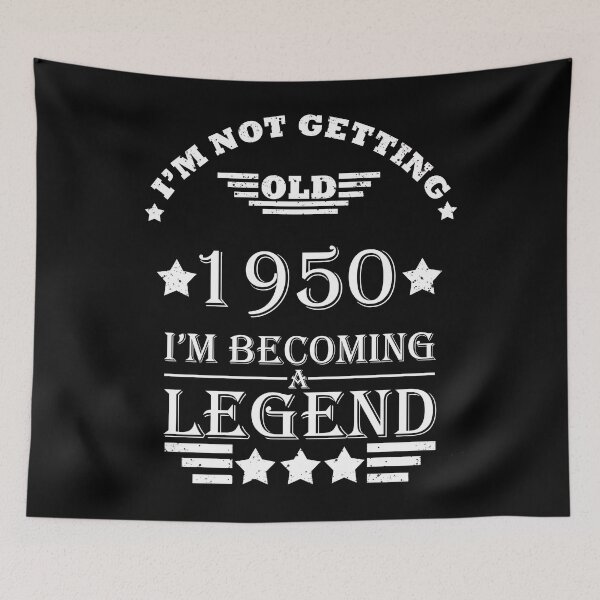 Item preview, Born in 1950 vintage legend 75th birthday gift designed and sold by Alexaltay.