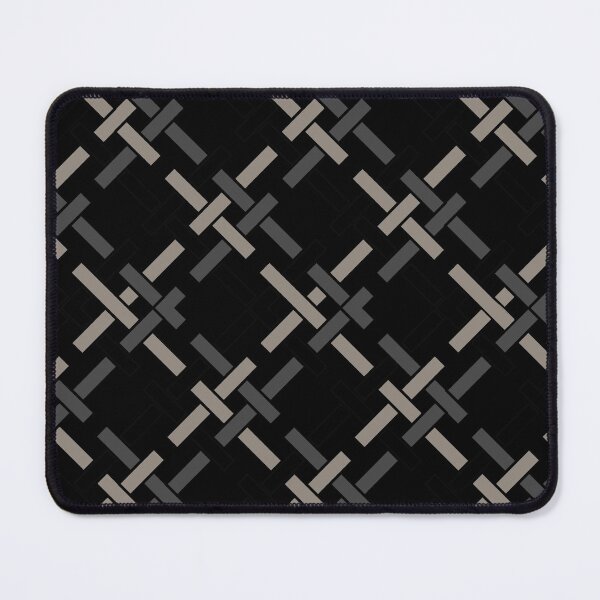 Item preview, Elegant Geometric Grid in Black and Grey designed and sold by Tarjiart.
