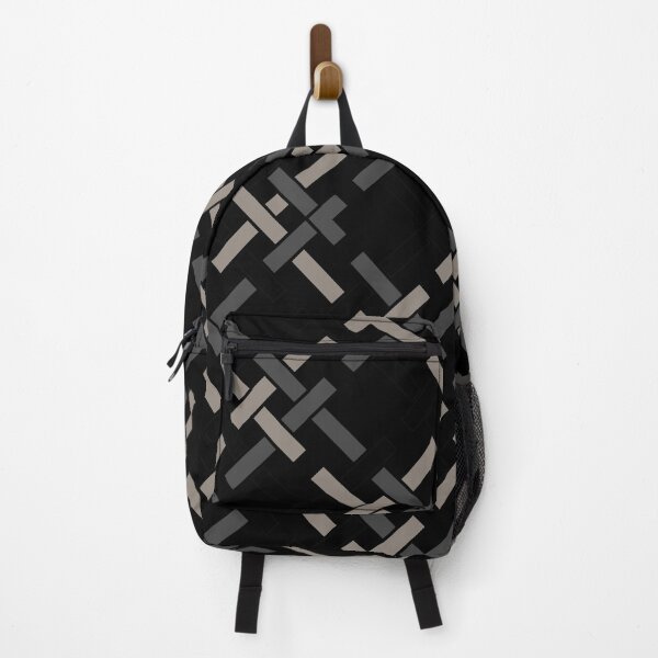 Item preview, Elegant Geometric Grid in Black and Grey designed and sold by Tarjiart.