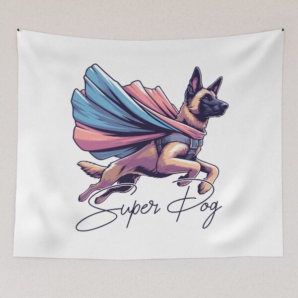 Item preview, Super Dog Belgian Shepherd Cape Gift designed and sold by Pineapple-Tree.