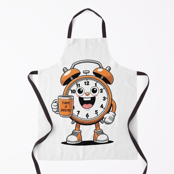 Item preview, A cute alarm clock character holding a coffee mug designed and sold by EnigmaVoid.