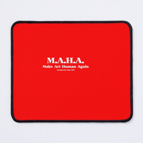 Item preview, Funny A.I. Joke – M.A.H.A. "Make Art Human Again" by ChatGPT designed and sold by paulo silveira.