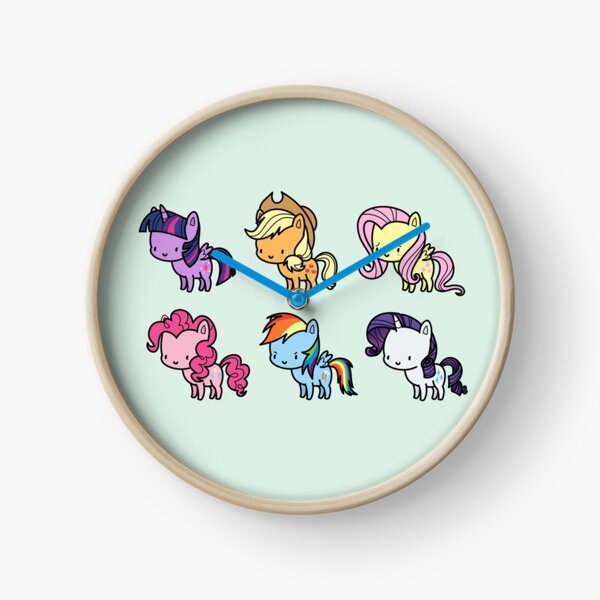 MLP Mane6 chibi Clock