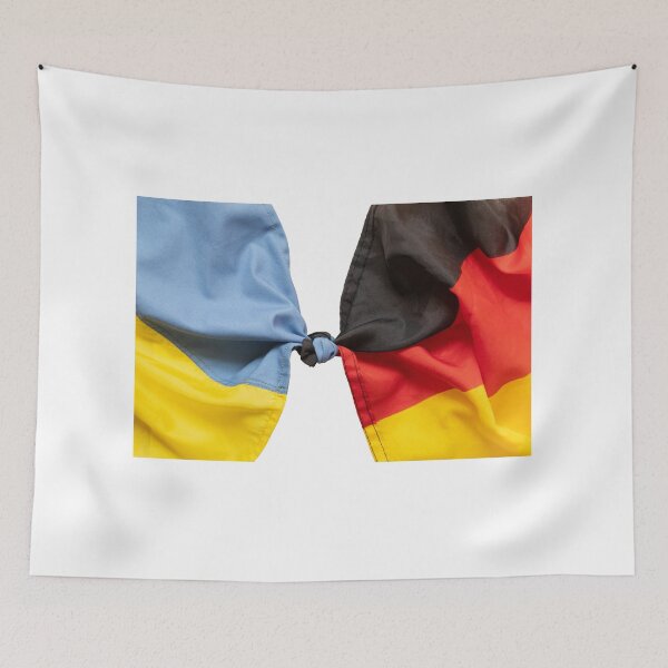 Item preview, The flag of Germany and Ukraine are tied together designed and sold by EchoOfSilence.