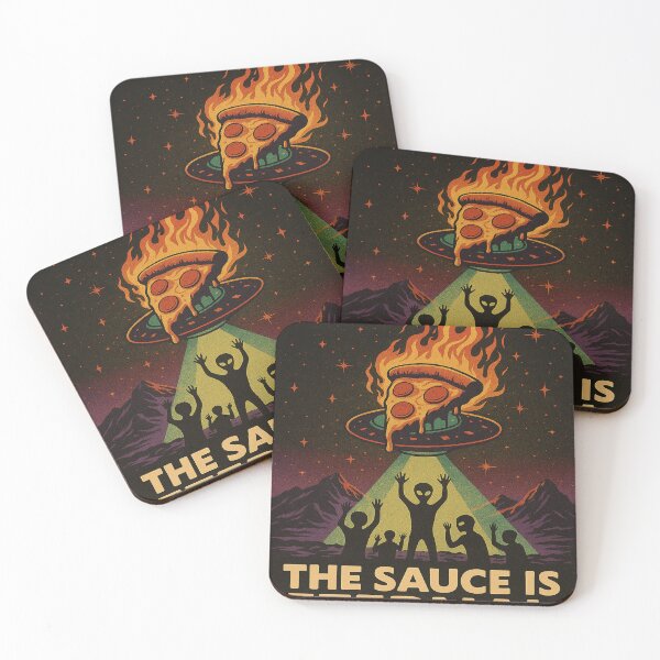 Item preview, The Sauce Is Eternal – Interstellar Pizza Cult designed and sold by GalenaDeco.