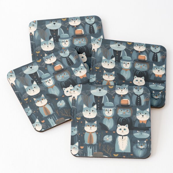 Item preview, Abstract Surreal Cat Vibes designed and sold by mittie101.