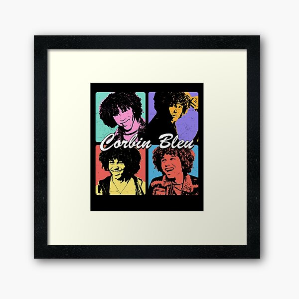 Aperçu de l'œuvre Corbin Bleu Vintage Pop Art créée et vendue par quotes-print.