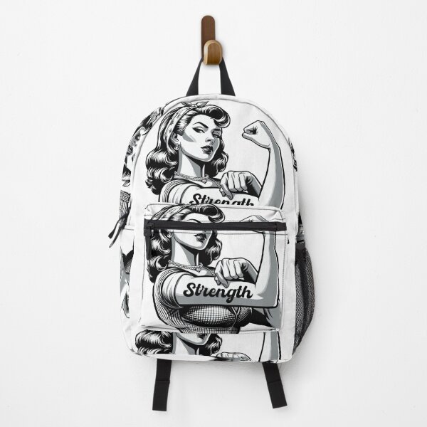 Item preview, Strength strong woman rockabilly style gift designed and sold by Pineapple-Tree.
