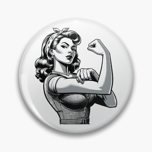 Item preview, Strength strong woman rockabilly style gift designed and sold by Pineapple-Tree.