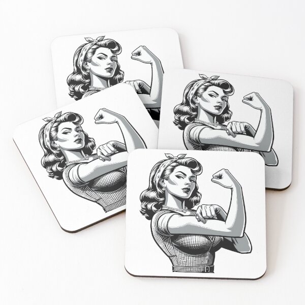 Item preview, Strength strong woman rockabilly style gift designed and sold by Pineapple-Tree.