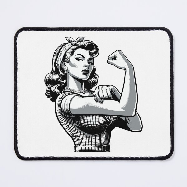 Item preview, Strength strong woman rockabilly style gift designed and sold by Pineapple-Tree.