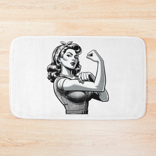 Item preview, Strength strong woman rockabilly style gift designed and sold by Pineapple-Tree.