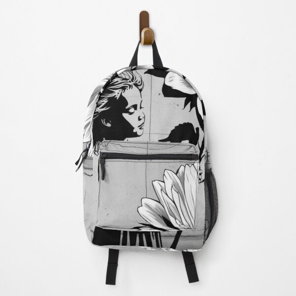 Item preview, Girl with Giant Flower - Black and White  designed and sold by AlinaSCorner.