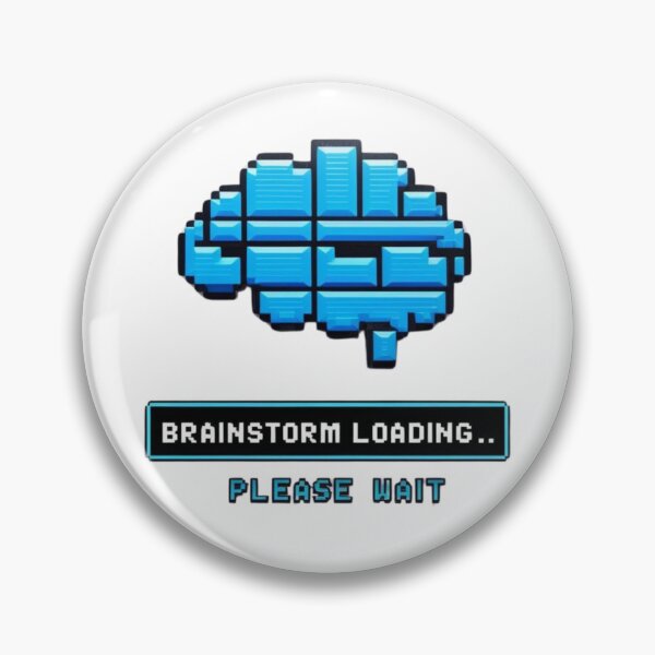 Item preview, Pixelated Brainstorm – Retro Geek Design for Creatives designed and sold by StormArte.