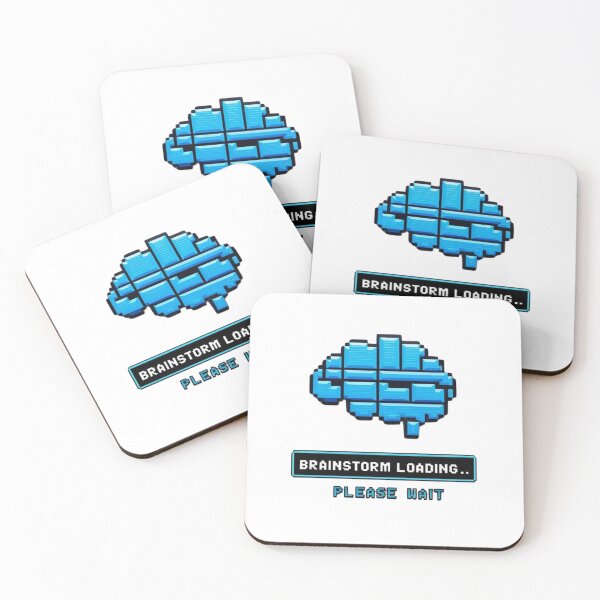 Item preview, Pixelated Brainstorm – Retro Geek Design for Creatives designed and sold by StormArte.