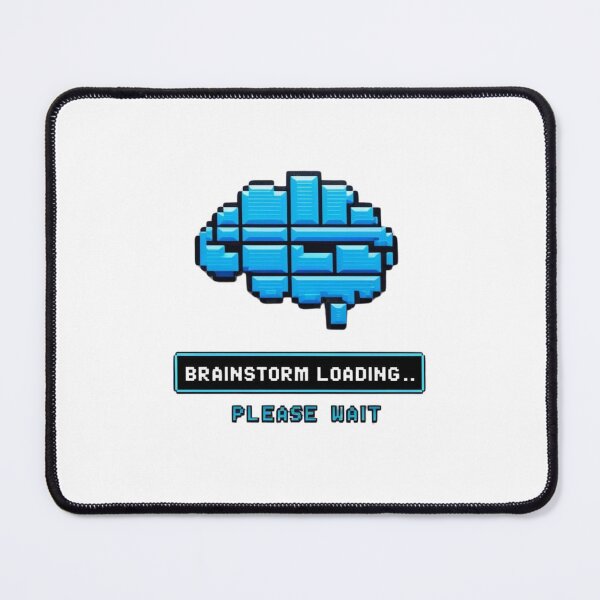 Item preview, Pixelated Brainstorm – Retro Geek Design for Creatives designed and sold by StormArte.