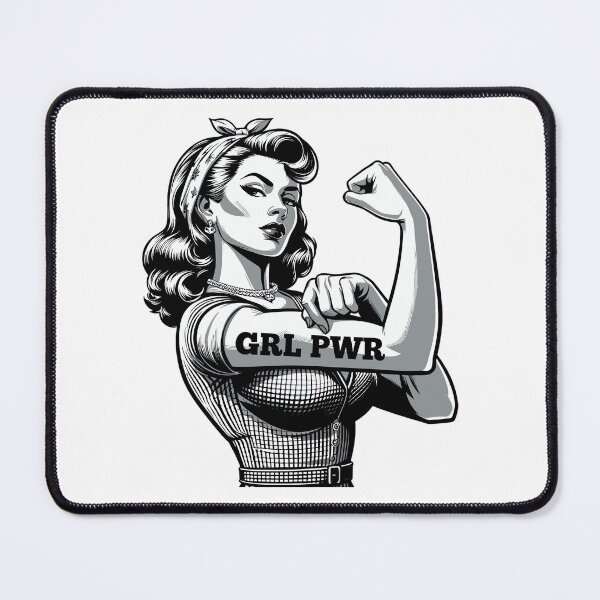Item preview, Strong Woman GRL PWR Rockabilly Biceps Arm Gift designed and sold by Pineapple-Tree.