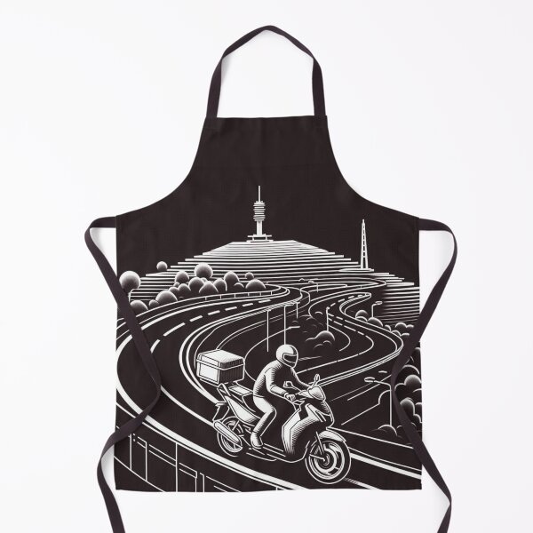 Item preview, Biker's Journey Through Lampung #1 – AI Vector Art of Urban Adventure for Touring Lovers and Cityscape Enthusiasts designed and sold by knalpot-design.